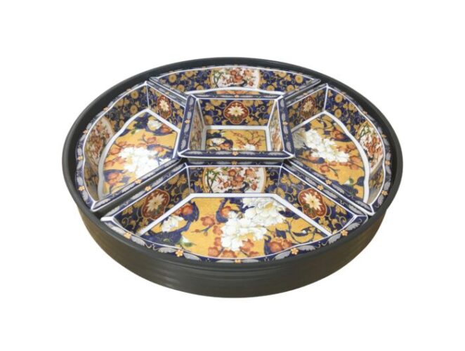 レイジースーザン　回転式トレイ＆陶器（美濃焼）