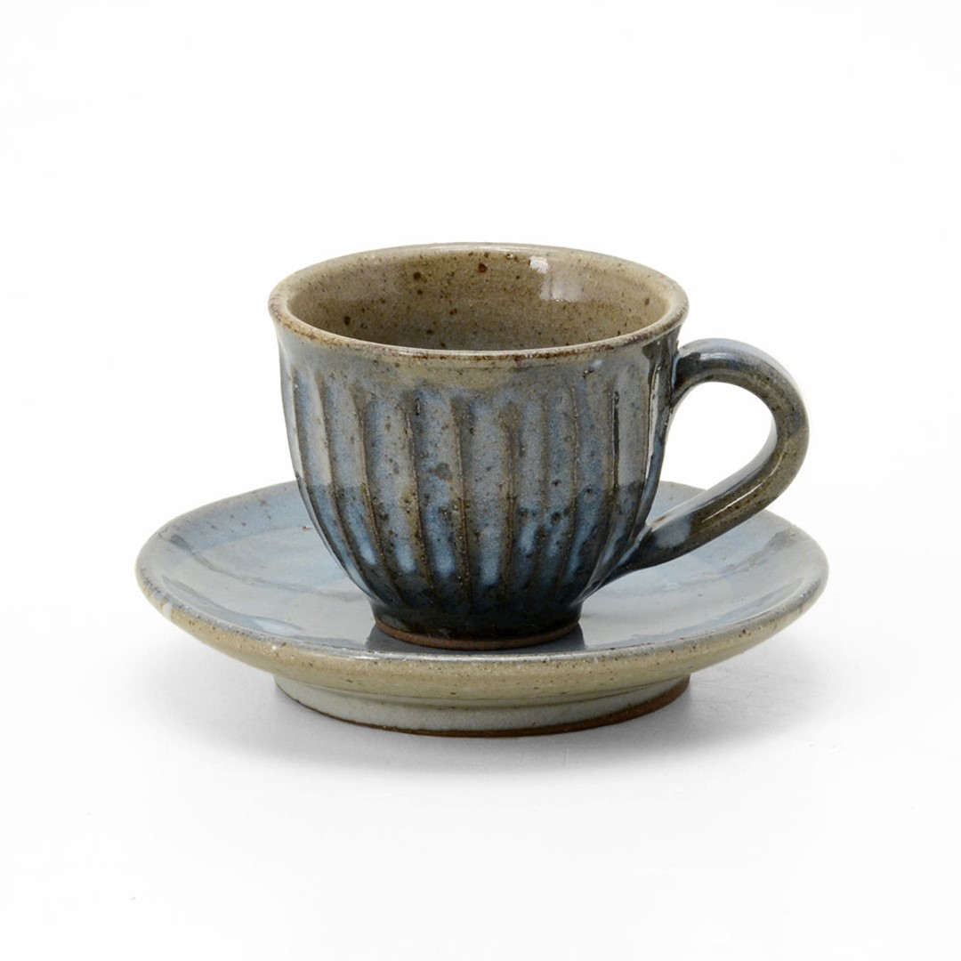 COFFEE CUP and SAUCER（Shigaraki Ware）