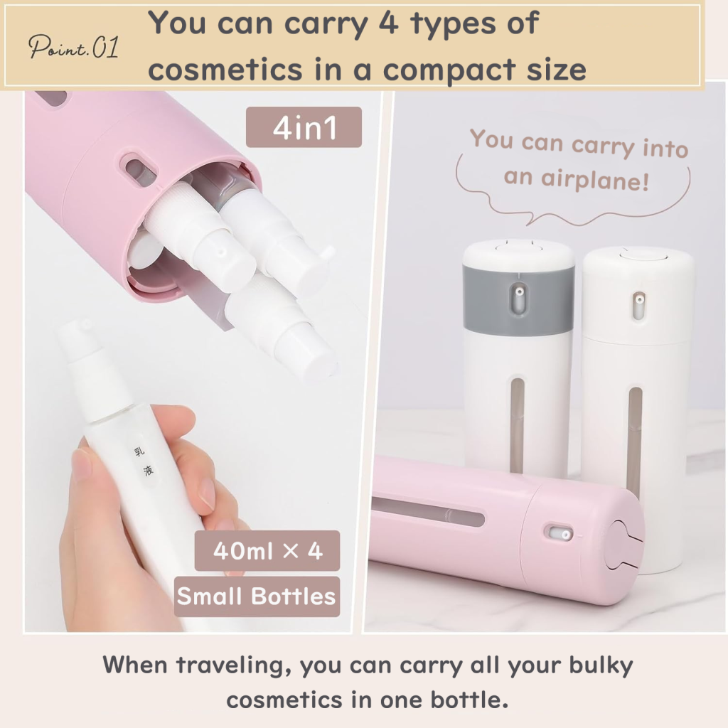 TRAVEL BOTTLE 4in1 Imoto Sangyo Ltd. Japanese tableware and