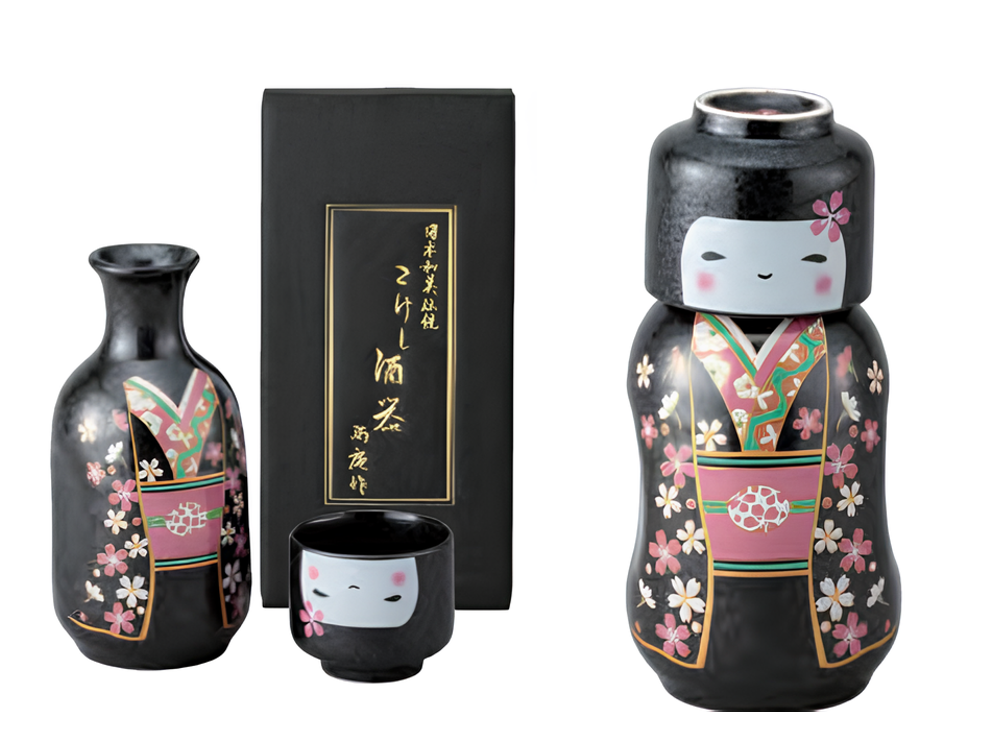 KOKESHI SAKE SET（Mino ware）